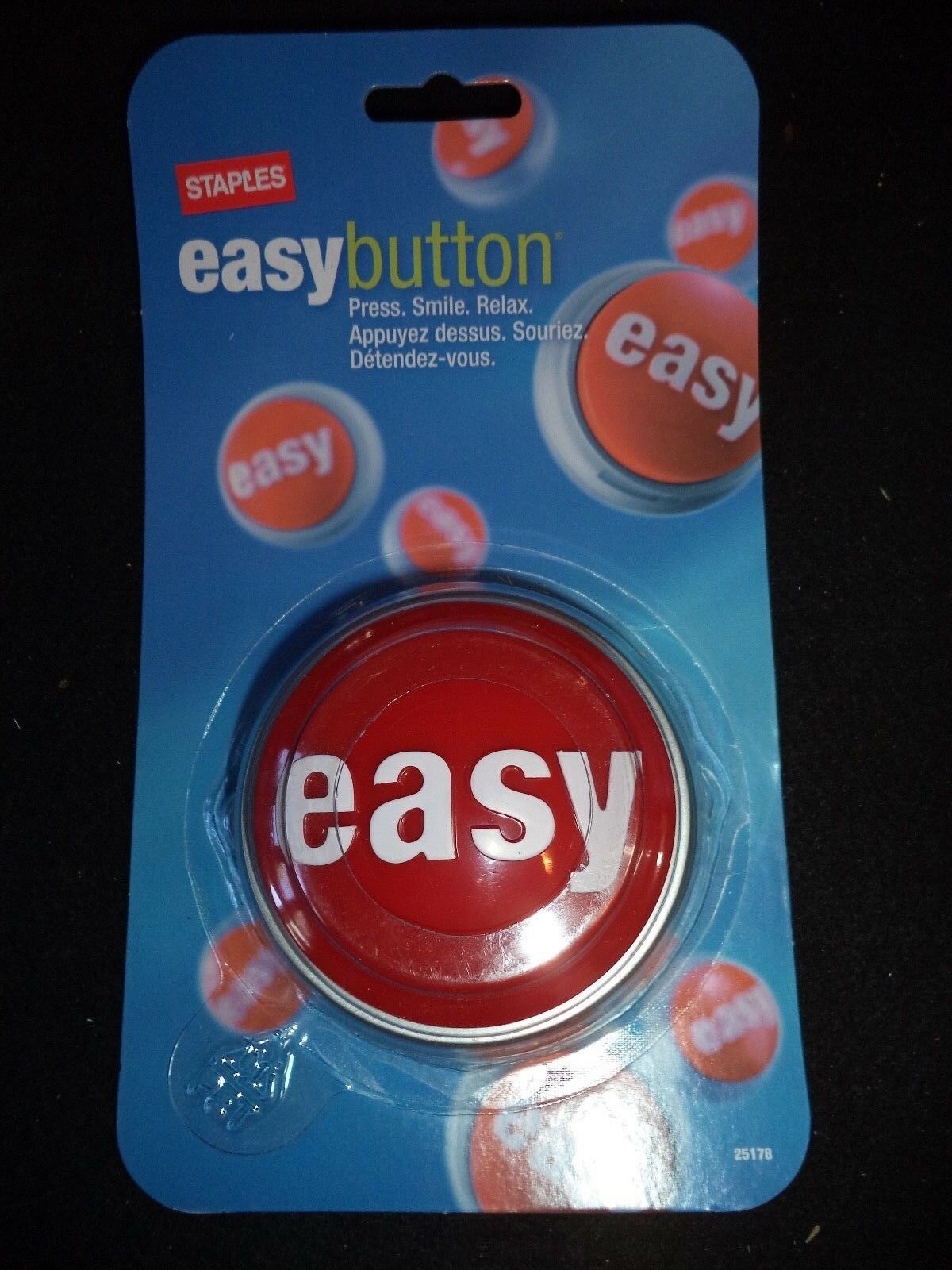 Staples Talking "that Was Easy" Button Complete With Batteries Original Oem