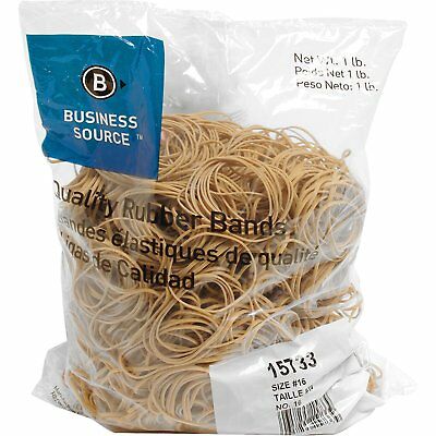 Business Source 15733 Rubber Bands, Size 16,1 Lb Per Bag, 2-1/2 X 1/16 Inches
